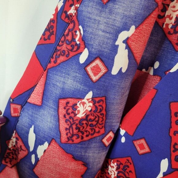 Vintage Handmade Cotton Wrap Front Mini Dress - Picture 5 of 15